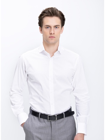ανδρικό πουκάμισο βαμβακερό με κλασικό γιακά slim fit σε προσφορά