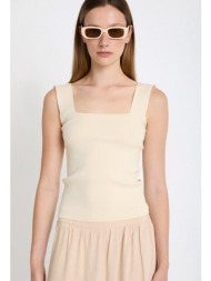 skatie γυναικείο top πλεκτό essentials με τετράγωνη λαιμόκοψη