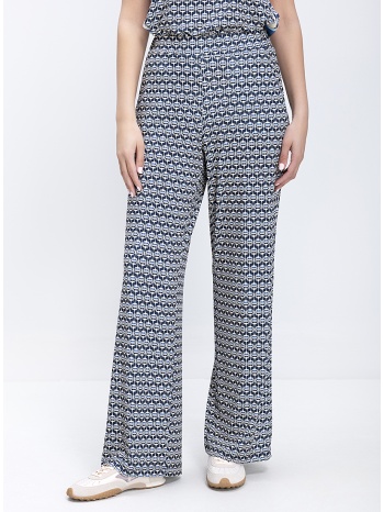 γυναικείο παντελόνι wide leg με print