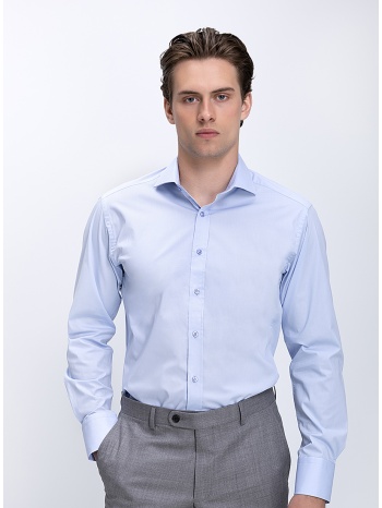ανδρικό πουκάμισο βαμβακερό με κλασικό γιακά slim fit σε προσφορά