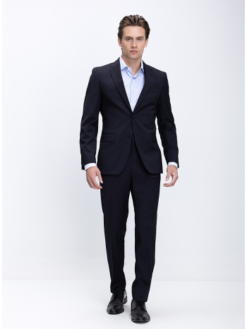 boss ανδρικό κοστούμι regular fit με κλασικό πέτο και