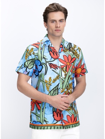 a fish named fred ανδρικό πουκάμισο regular fit με ελαστική