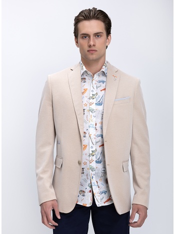 a fish named fred ανδρικό σακάκι regular fit με κλασικό πέτο