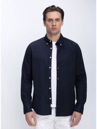 ανδρικό πουκάμισο βαμβακερό με button down γιακά και τσέπη στήθους modern fit