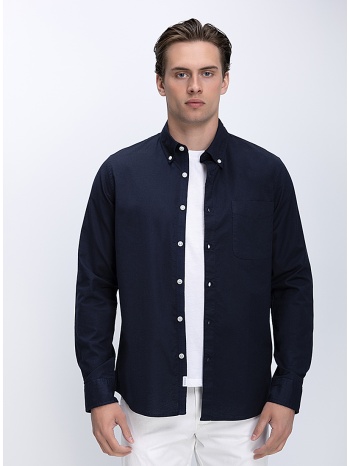 ανδρικό πουκάμισο βαμβακερό με button down γιακά και τσέπη