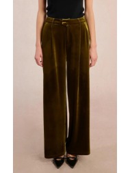 molly bracken γυναικείο παντελόνι από βελούδο wide leg