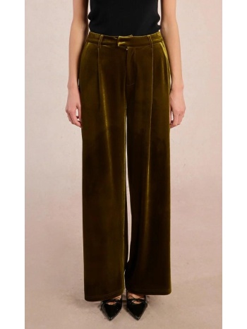 molly bracken γυναικείο παντελόνι από βελούδο wide leg