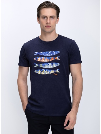 a fish named fred ανδρικό t-shirt βαμβακερό με fish print