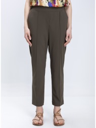 elena miro γυναικείο παντελόνι με ραφές στο μπροστινό μέρος straight fit