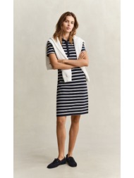 gant γυναικείο φόρεμα polo βαμβακερό ριγέ slim fit