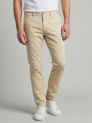 mcgregor ανδρικό παντελόνι chino modern fit με garment dyed