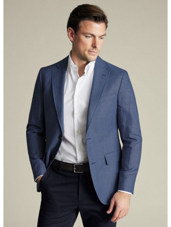 charles tyrwhitt ανδρικό σακάκι λινό/βαμβακερό modern fit σε προσφορά