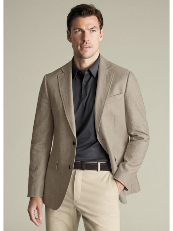 charles tyrwhitt ανδρικό σακάκι λινό/βαμβακερό modern fit σε προσφορά