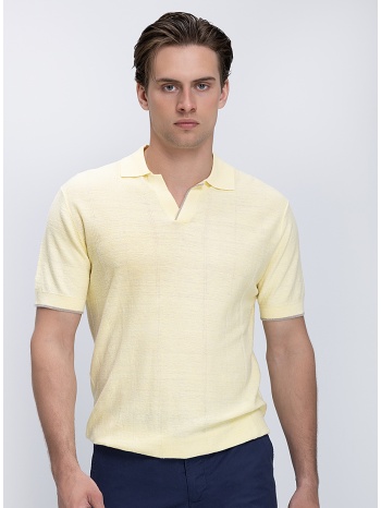 r2 amsterdam ανδρική μπλούζα polo με v λαιμόκοψη