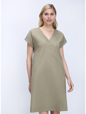 diana d γυναικείο mini φόρεμα regular fit με v λαιμόκοψη