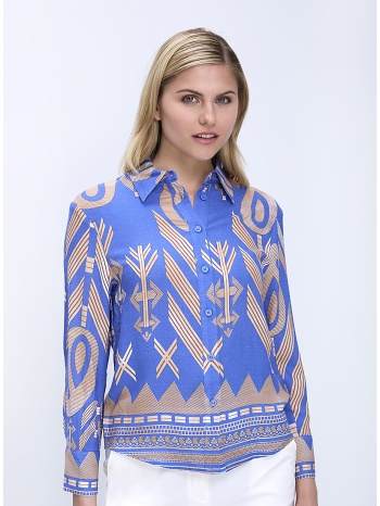 anonyme γυναικείο πουκάμισο regular fit με all over print