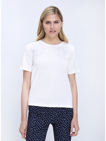 monari γυναικείο μπλουζάκι regular fit με απλικέ