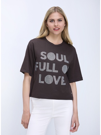 monari γυναικεία μπλούζα με graphic σχέδιο