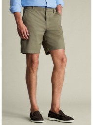 charles tyrwhitt ανδρική βερμούδα slim fit από ελαστικό βαμβακερό ύφασμα