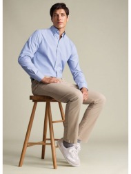 charles tyrwhitt ανδρικό παντελόνι chino slim fit από ελαστικό βαμβακερό ύφασμα