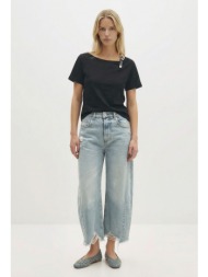 berenice γυναικείο denim balloon ψηλόμεσο