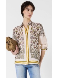 gerard darel γυναικεία πουκαμίσα paisley regular fit με foulard print