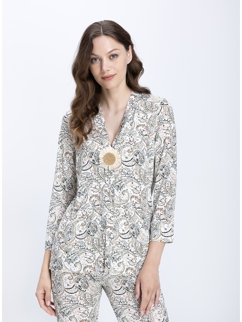 the abito γυναικείο σακάκι paisley regular fit με floral σε προσφορά