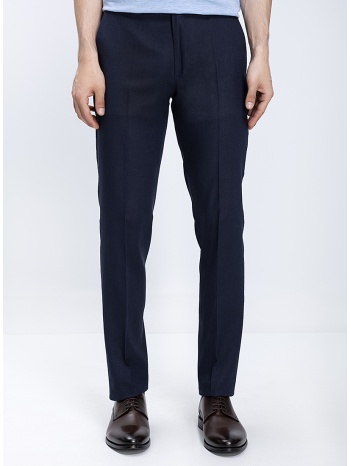 ανδρικό παντελόνι slim fit με λινή υφή σε προσφορά