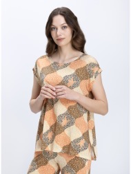 the abito γυναικεία μπλούζα με animal print μοτίβο