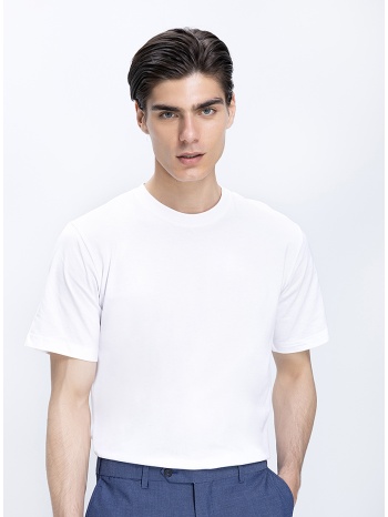ανδρικό βαμβακερό t-shirt regular fit με στρογγυλή λαιμόκοψη
