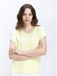 γυναικεία μπλούζα relaxed fit με satin υφή
