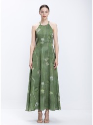 diana d γυναικείο φόρεμα maxi με floral σχέδιο