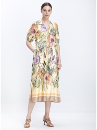 γυναικείο φόρεμα σε α γραμμή με floral σχέδιο