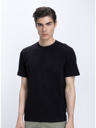 ανδρικό βαμβακερό t-shirt regular fit με στρογγυλή λαιμόκοψη