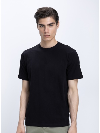 ανδρικό βαμβακερό t-shirt regular fit με στρογγυλή λαιμόκοψη