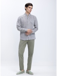 briglia ανδρικό παντελόνι regular fit με κλείσιμο κουμπί και minimal σχεδίαση