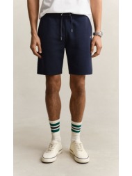 gant ανδρική βερμούδα φούτερ με κεντημένο logo regular fit
