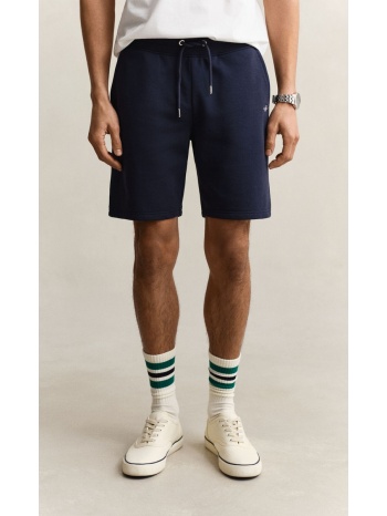 gant ανδρική βερμούδα φούτερ με κεντημένο logo regular fit