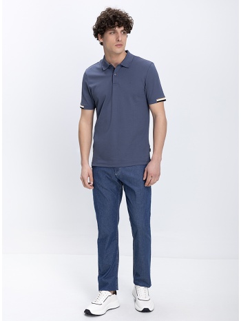 kaiserhof ανδρικό παντελόνι jean με minimal denim σχεδίαση