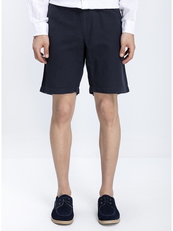 ανδρική βερμούδα linen blend regular fit