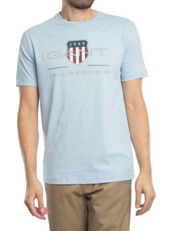 gant ανδρικό βαμβακερό t-shirt regular fit με archive