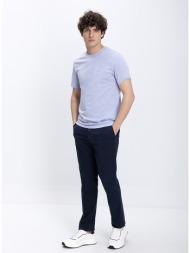 kaiserhof ανδρικό παντελόνι jean με καθαρή γραμμή straight fit