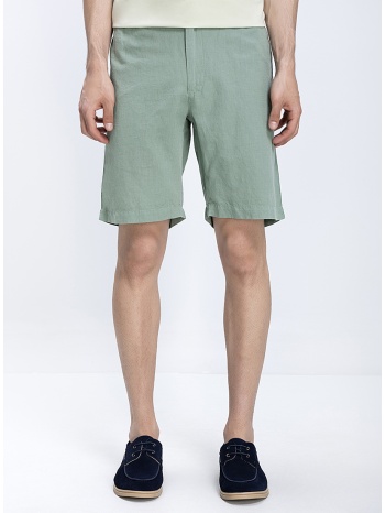 ανδρική βερμούδα linen blend regular fit