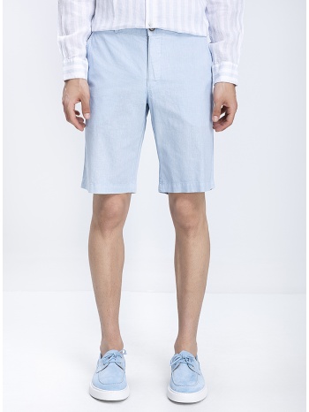 ανδρική βερμούδα linen blend regular fit
