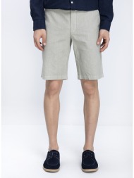 ανδρική βερμούδα linen blend regular fit