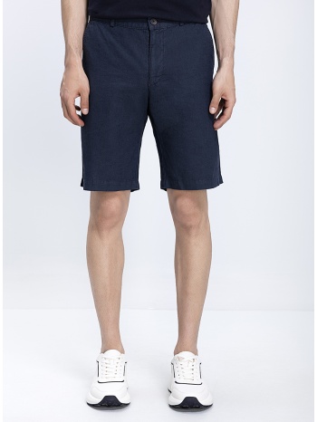 ανδρική βερμούδα linen blend regular fit
