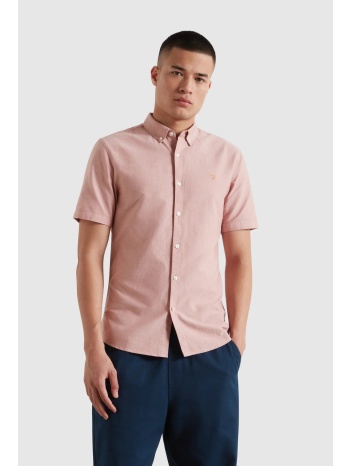 farah ανδρικό πουκάμισο oxford βαμβακερό με button down
