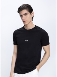 boss ανδρικό t-shirt βαμβακερό με logo slim fit