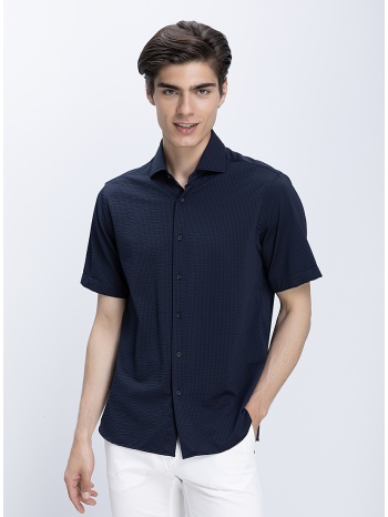 xacus ανδρικό πουκάμισο με ανάγλυφη υφή modern fit σε προσφορά