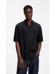 hugo ανδρικό πουκάμισο oversized fit με logo detail